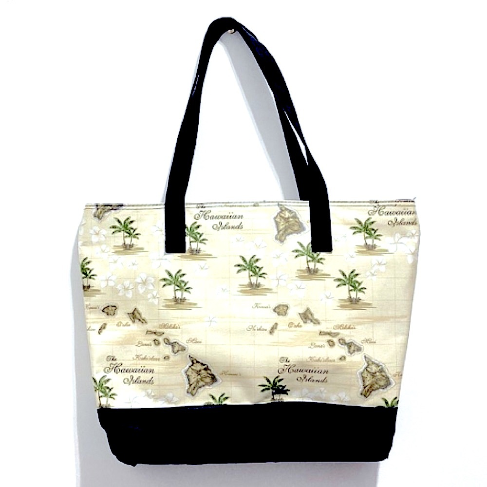 NWOT Hawaiian Islands Beach Island Accent Tote Bag